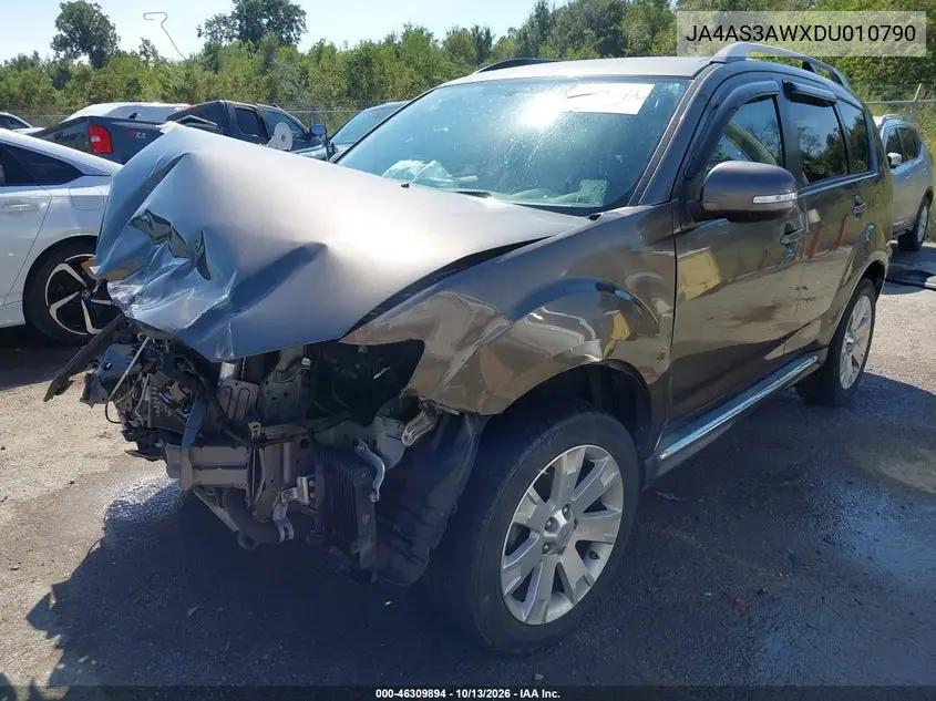 2013 MITSUBISHI OUTLANDER VIN JA4AS3AWXDU010790 — фото 2