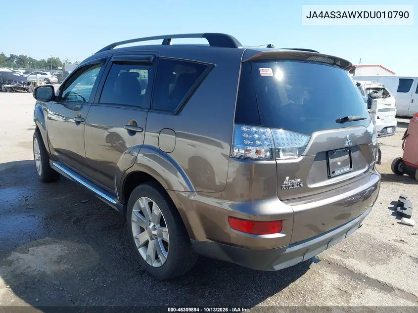 2013 MITSUBISHI OUTLANDER VIN JA4AS3AWXDU010790 — фото 3