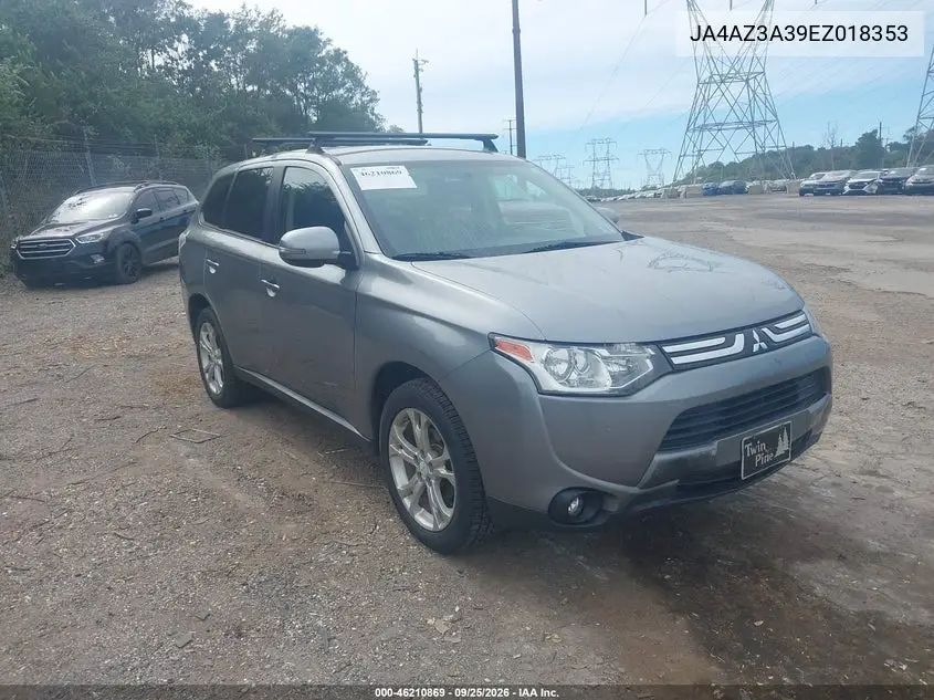 MITSUBISHI OUTLANDER 2014, VIN JA4AZ3A39EZ018353