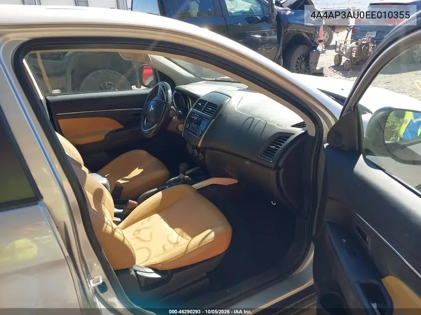 2014 MITSUBISHI OUTLANDER VIN 4A4AP3AU0EE010355 — фото 5