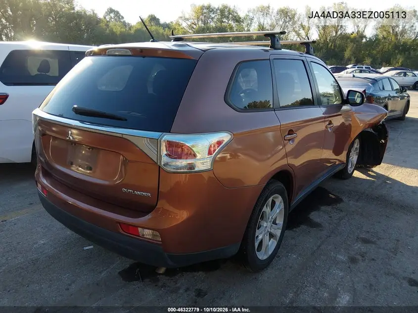 2014 MITSUBISHI OUTLANDER VIN JA4AD3A33EZ005113 — фото 4