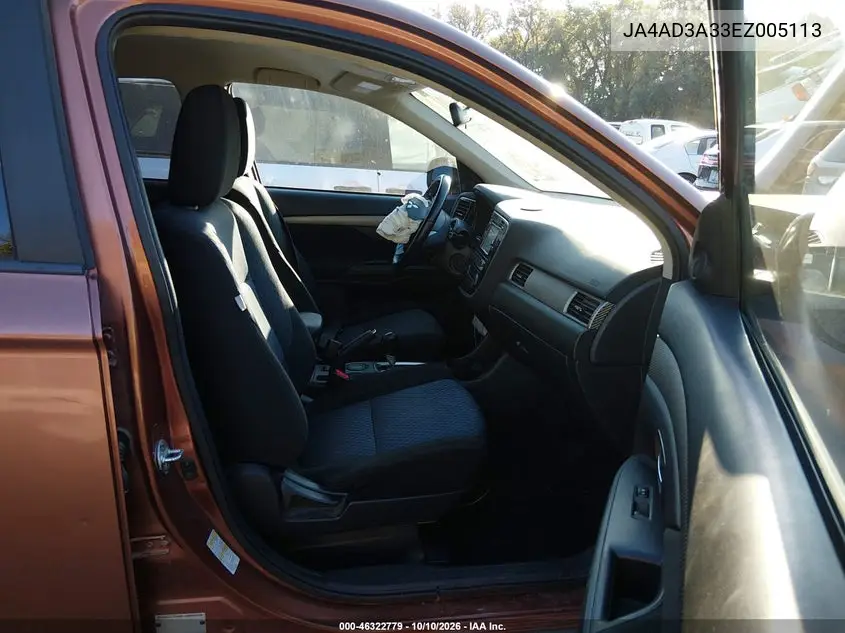2014 MITSUBISHI OUTLANDER VIN JA4AD3A33EZ005113 — фото 5