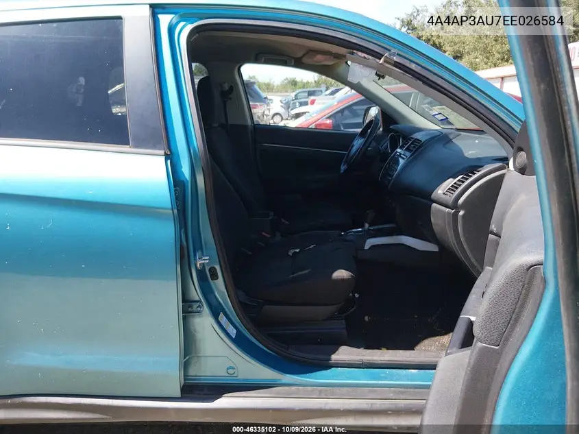 2014 MITSUBISHI OUTLANDER VIN 4A4AP3AU7EE026584 — фото 5