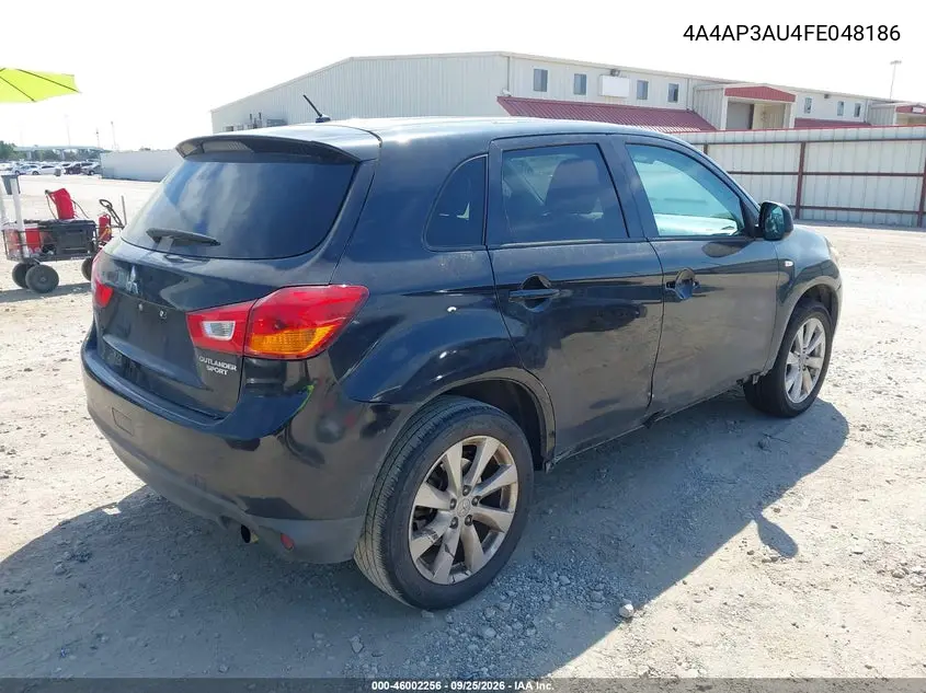 2015 MITSUBISHI OUTLANDER VIN 4A4AP3AU4FE048186 — фото 4