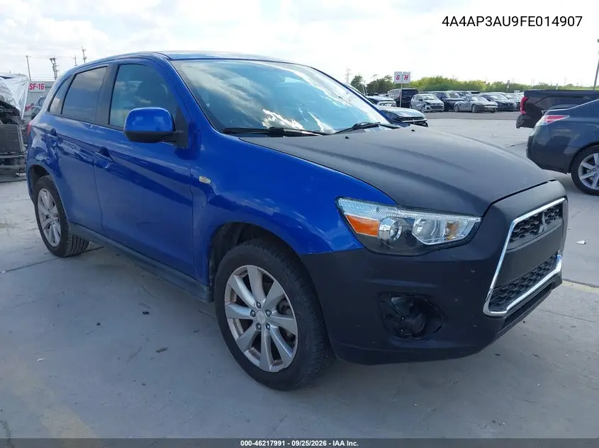 MITSUBISHI OUTLANDER 2015, VIN 4A4AP3AU9FE014907