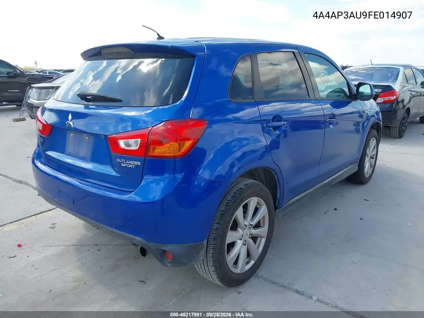 2015 MITSUBISHI OUTLANDER VIN 4A4AP3AU9FE014907 — фото 4