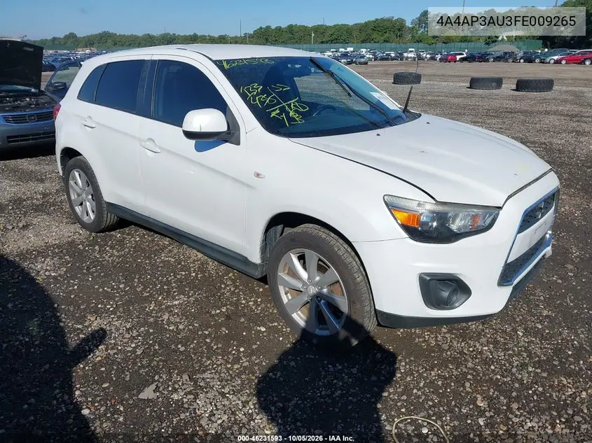 MITSUBISHI OUTLANDER 2015, VIN 4A4AP3AU3FE009265