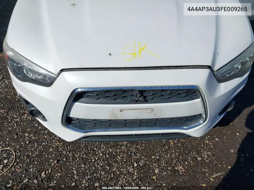 2015 MITSUBISHI OUTLANDER VIN 4A4AP3AU3FE009265 — фото 10