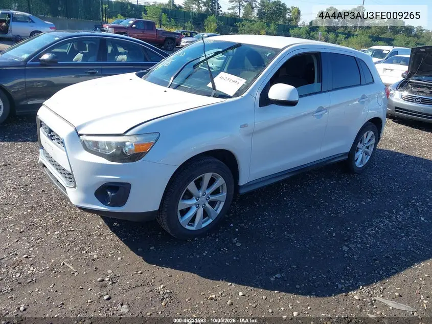 2015 MITSUBISHI OUTLANDER VIN 4A4AP3AU3FE009265 — фото 2