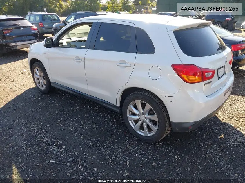 2015 MITSUBISHI OUTLANDER VIN 4A4AP3AU3FE009265 — фото 3