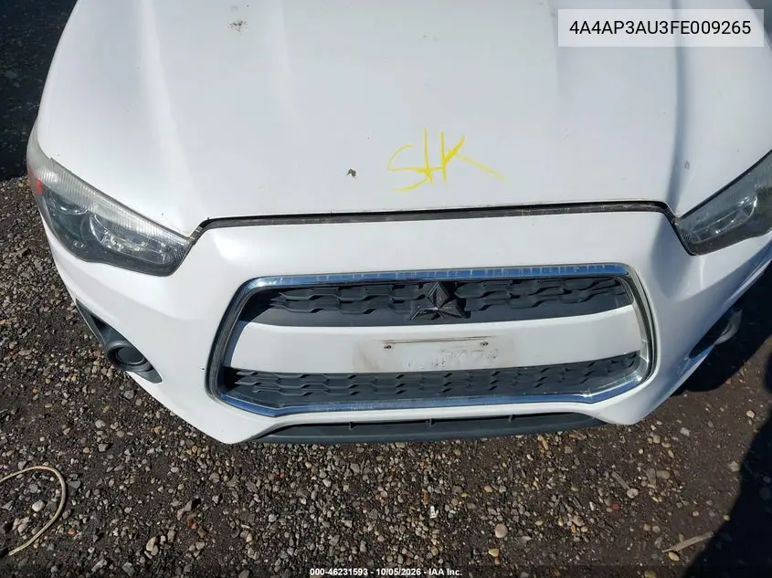 2015 MITSUBISHI OUTLANDER VIN 4A4AP3AU3FE009265 — фото 6