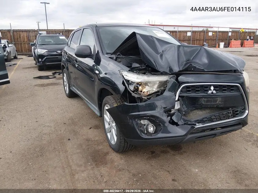 MITSUBISHI OUTLANDER 2015, VIN 4A4AR3AU6FE014115