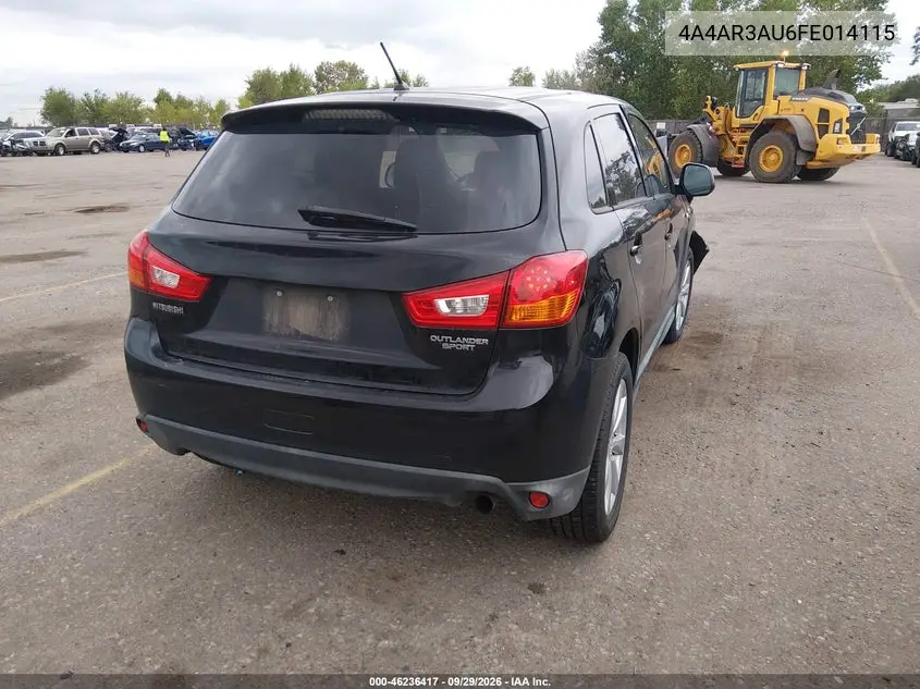 2015 MITSUBISHI OUTLANDER VIN 4A4AR3AU6FE014115 — фото 4