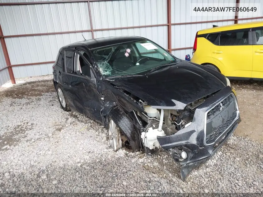 MITSUBISHI OUTLANDER 2015, VIN 4A4AR3AW7FE060649