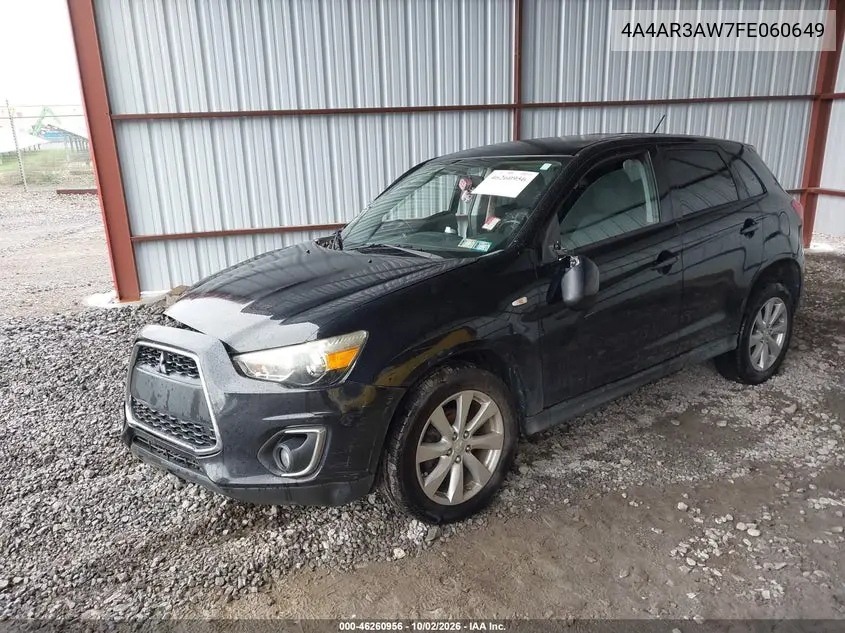 2015 MITSUBISHI OUTLANDER VIN 4A4AR3AW7FE060649 — фото 2