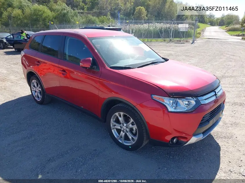 MITSUBISHI OUTLANDER 2015, VIN JA4AZ3A35FZ011465