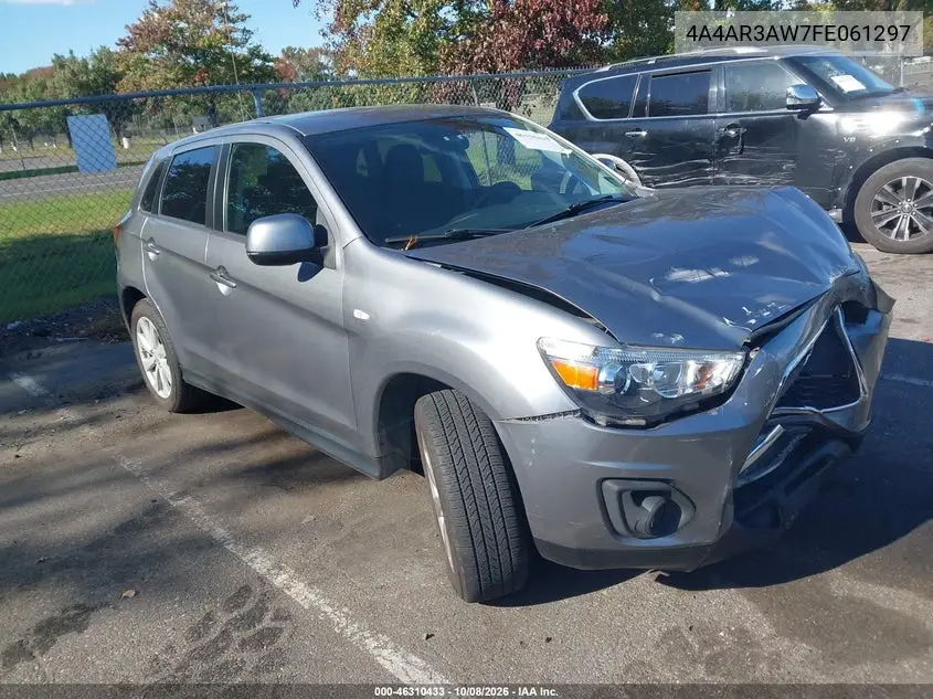 MITSUBISHI OUTLANDER 2015, VIN 4A4AR3AW7FE061297