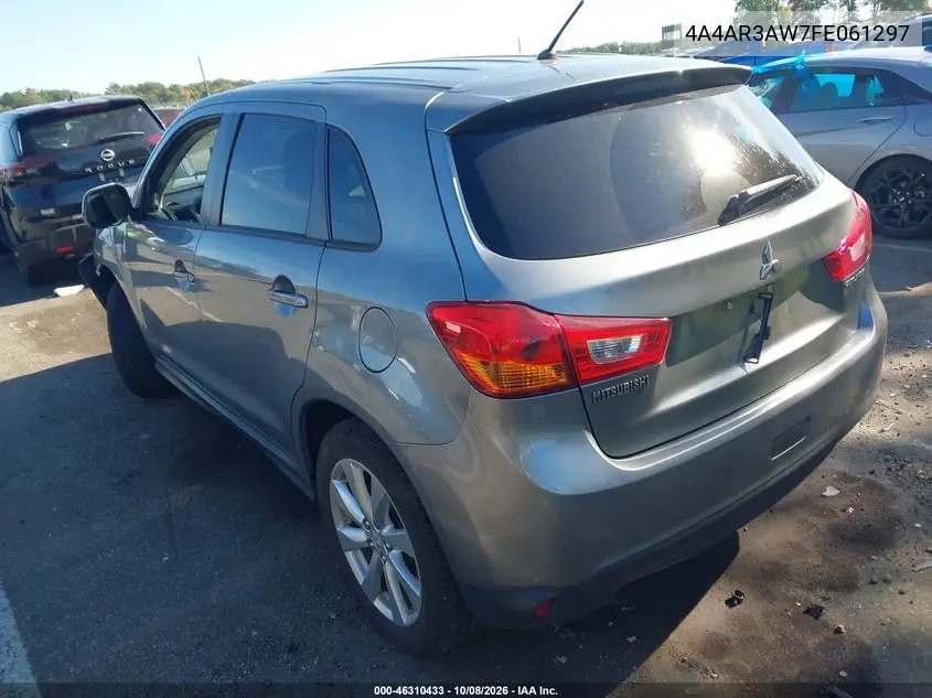 2015 MITSUBISHI OUTLANDER VIN 4A4AR3AW7FE061297 — фото 3