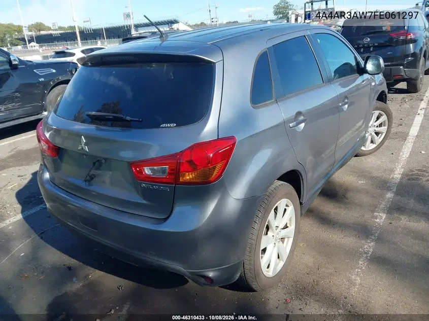 2015 MITSUBISHI OUTLANDER VIN 4A4AR3AW7FE061297 — фото 4