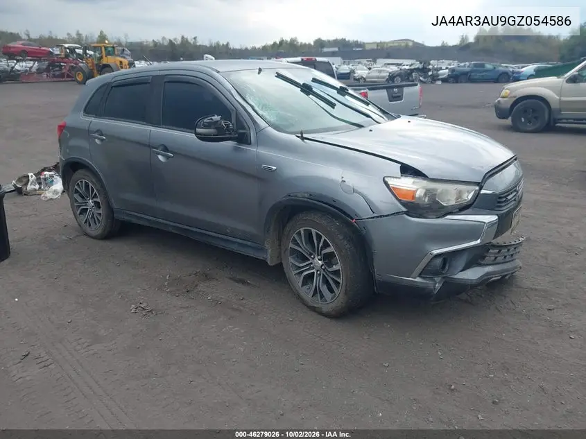 MITSUBISHI OUTLANDER 2016, VIN JA4AR3AU9GZ054586