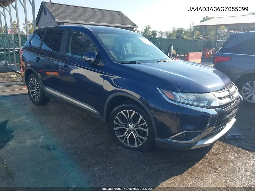 MITSUBISHI OUTLANDER 2016, VIN JA4AD3A36GZ055099