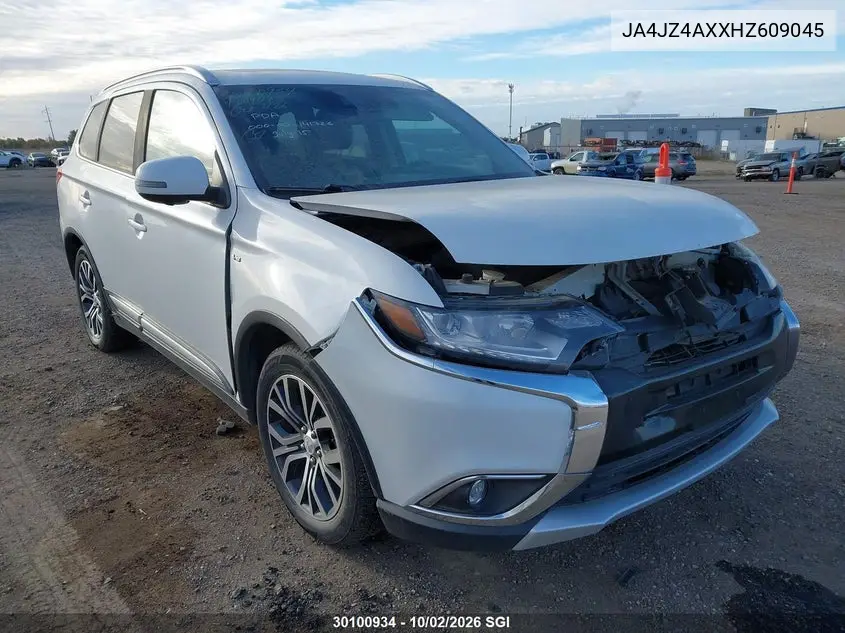 MITSUBISHI OUTLANDER 2017, VIN JA4JZ4AXXHZ609045