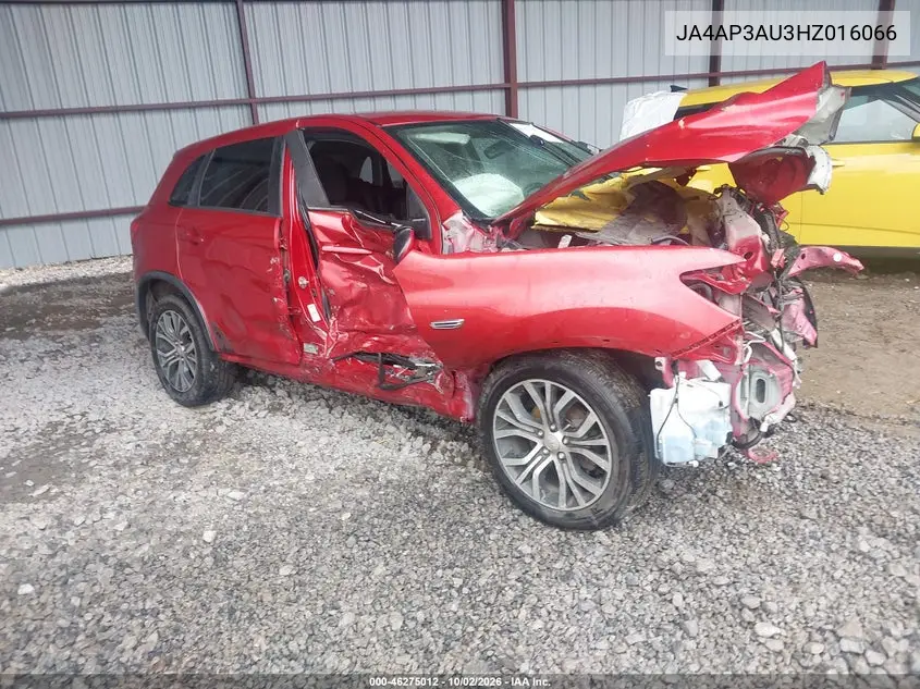 MITSUBISHI OUTLANDER 2017, VIN JA4AP3AU3HZ016066
