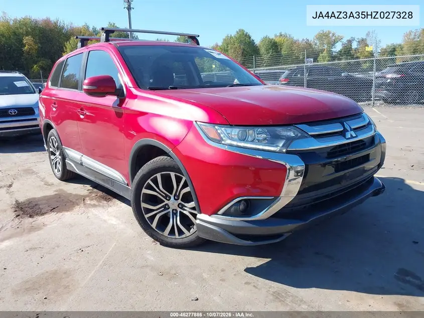 MITSUBISHI OUTLANDER 2017, VIN JA4AZ3A35HZ027328