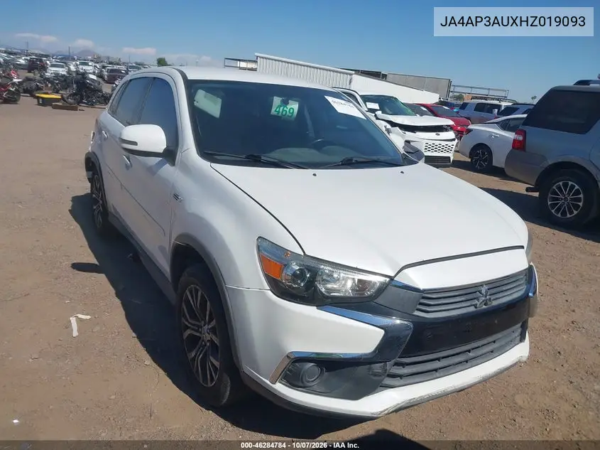 MITSUBISHI OUTLANDER 2017, VIN JA4AP3AUXHZ019093