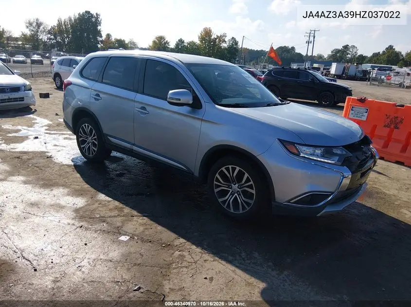 MITSUBISHI OUTLANDER 2017, VIN JA4AZ3A39HZ037022