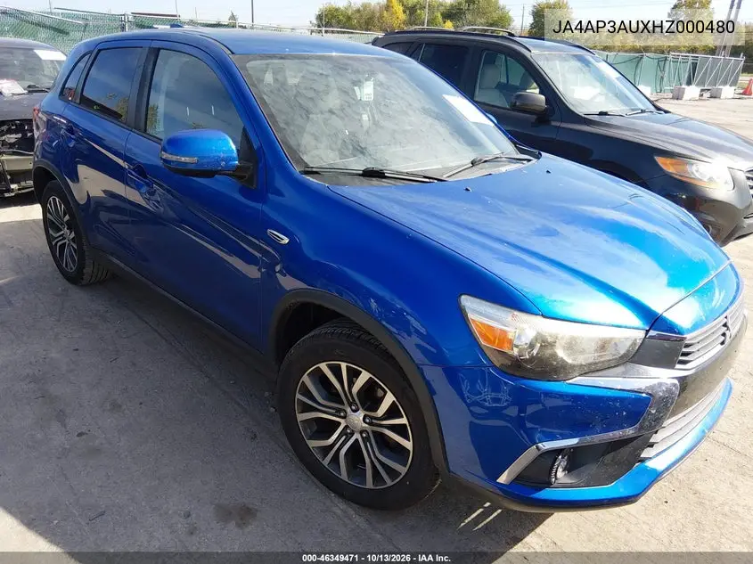 MITSUBISHI OUTLANDER 2017, VIN JA4AP3AUXHZ000480