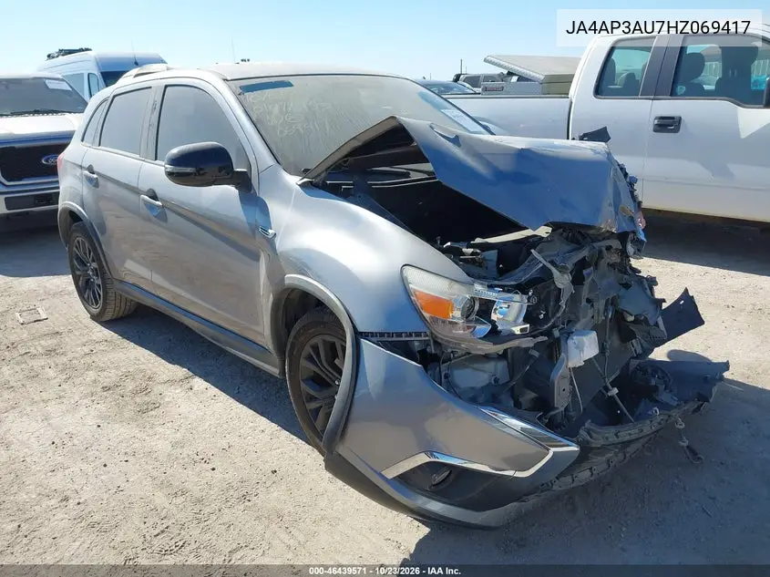 MITSUBISHI OUTLANDER 2017, VIN JA4AP3AU7HZ069417