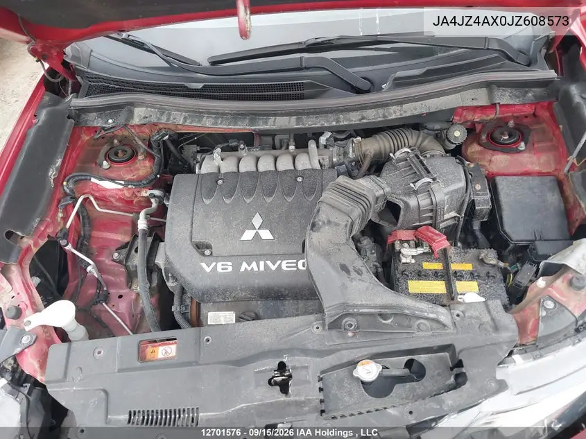 2018 MITSUBISHI OUTLANDER VIN JA4JZ4AX0JZ608573 — фото 10