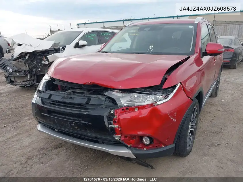 2018 MITSUBISHI OUTLANDER VIN JA4JZ4AX0JZ608573 — фото 2
