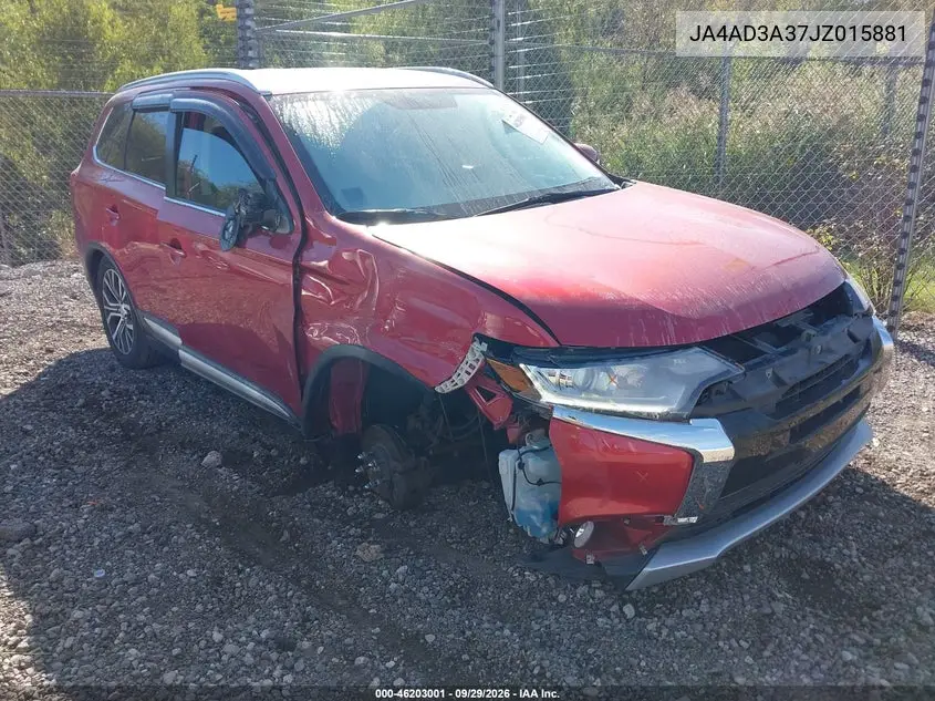 MITSUBISHI OUTLANDER 2018, VIN JA4AD3A37JZ015881