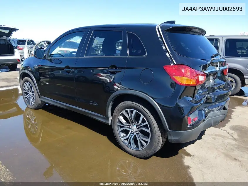 2018 MITSUBISHI OUTLANDER VIN JA4AP3AW9JU002693 — фото 3