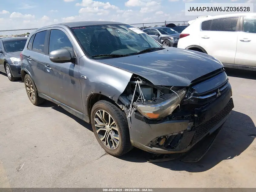 MITSUBISHI OUTLANDER 2018, VIN JA4AP3AW6JZ036528