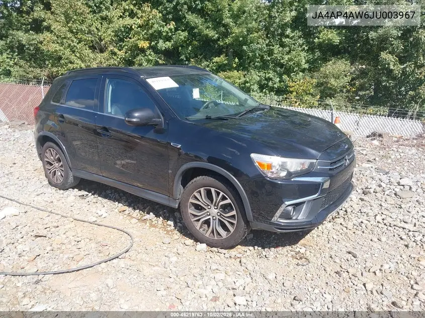 MITSUBISHI OUTLANDER 2018, VIN JA4AP4AW6JU003967