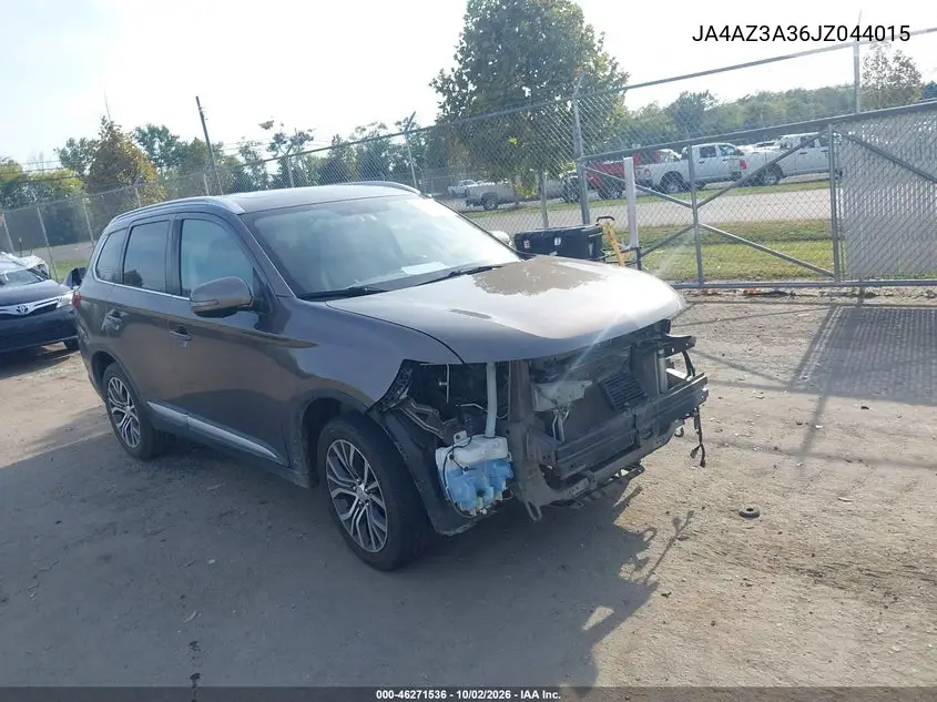 MITSUBISHI OUTLANDER 2018, VIN JA4AZ3A36JZ044015