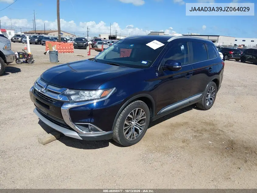2018 MITSUBISHI OUTLANDER VIN JA4AD3A39JZ064029 — фото 2