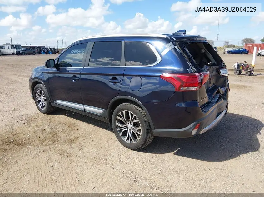 2018 MITSUBISHI OUTLANDER VIN JA4AD3A39JZ064029 — фото 3