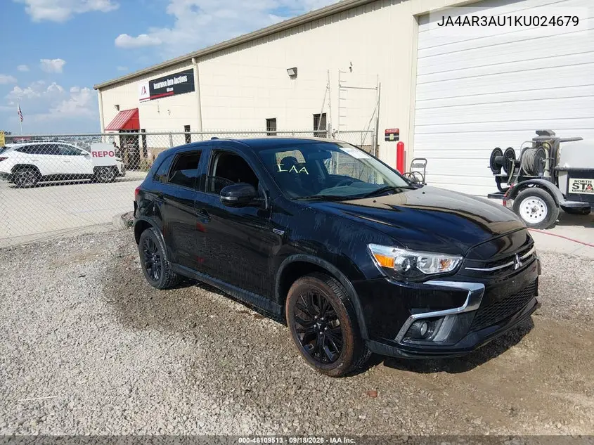 MITSUBISHI OUTLANDER 2019, VIN JA4AR3AU1KU024679