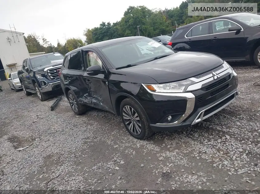 MITSUBISHI OUTLANDER 2019, VIN JA4AD3A36KZ006588