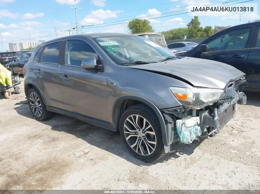 MITSUBISHI OUTLANDER 2019, VIN JA4AP4AU6KU013818