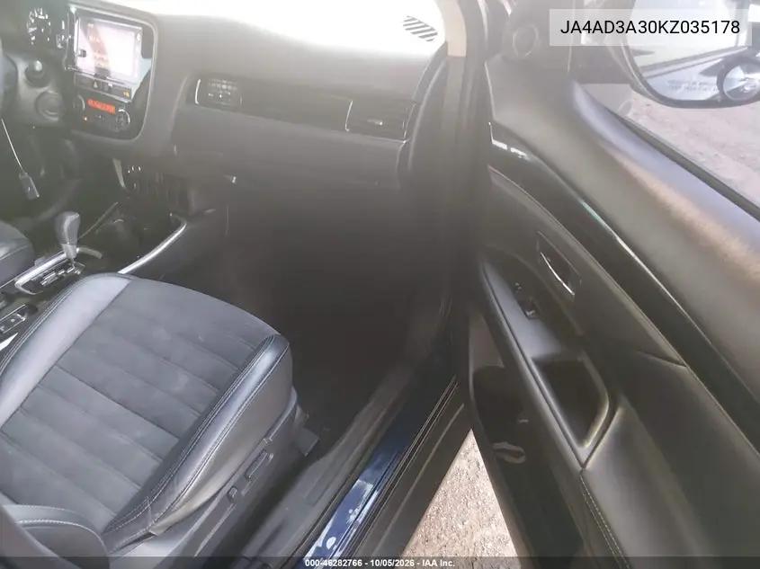 2019 MITSUBISHI OUTLANDER VIN JA4AD3A30KZ035178 — фото 5