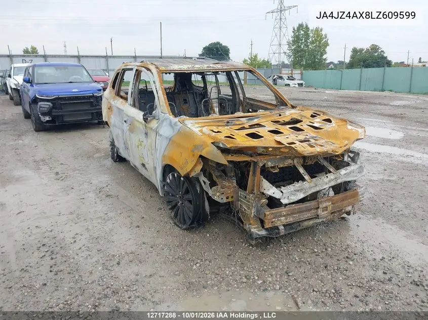 MITSUBISHI OUTLANDER 2020, VIN JA4JZ4AX8LZ609599