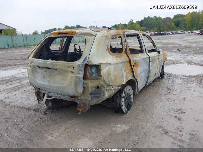 2020 MITSUBISHI OUTLANDER VIN JA4JZ4AX8LZ609599 — фото 4