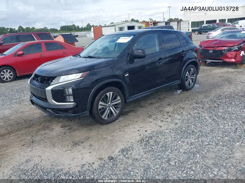 2020 MITSUBISHI OUTLANDER VIN JA4AP3AU0LU013728 — фото 2