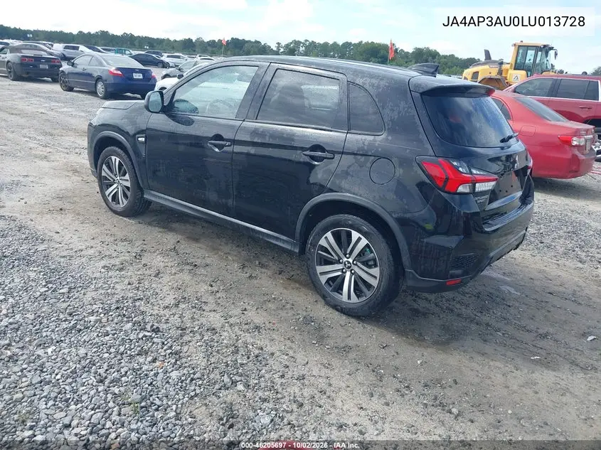 2020 MITSUBISHI OUTLANDER VIN JA4AP3AU0LU013728 — фото 3