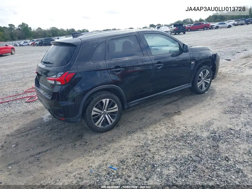 2020 MITSUBISHI OUTLANDER VIN JA4AP3AU0LU013728 — фото 4